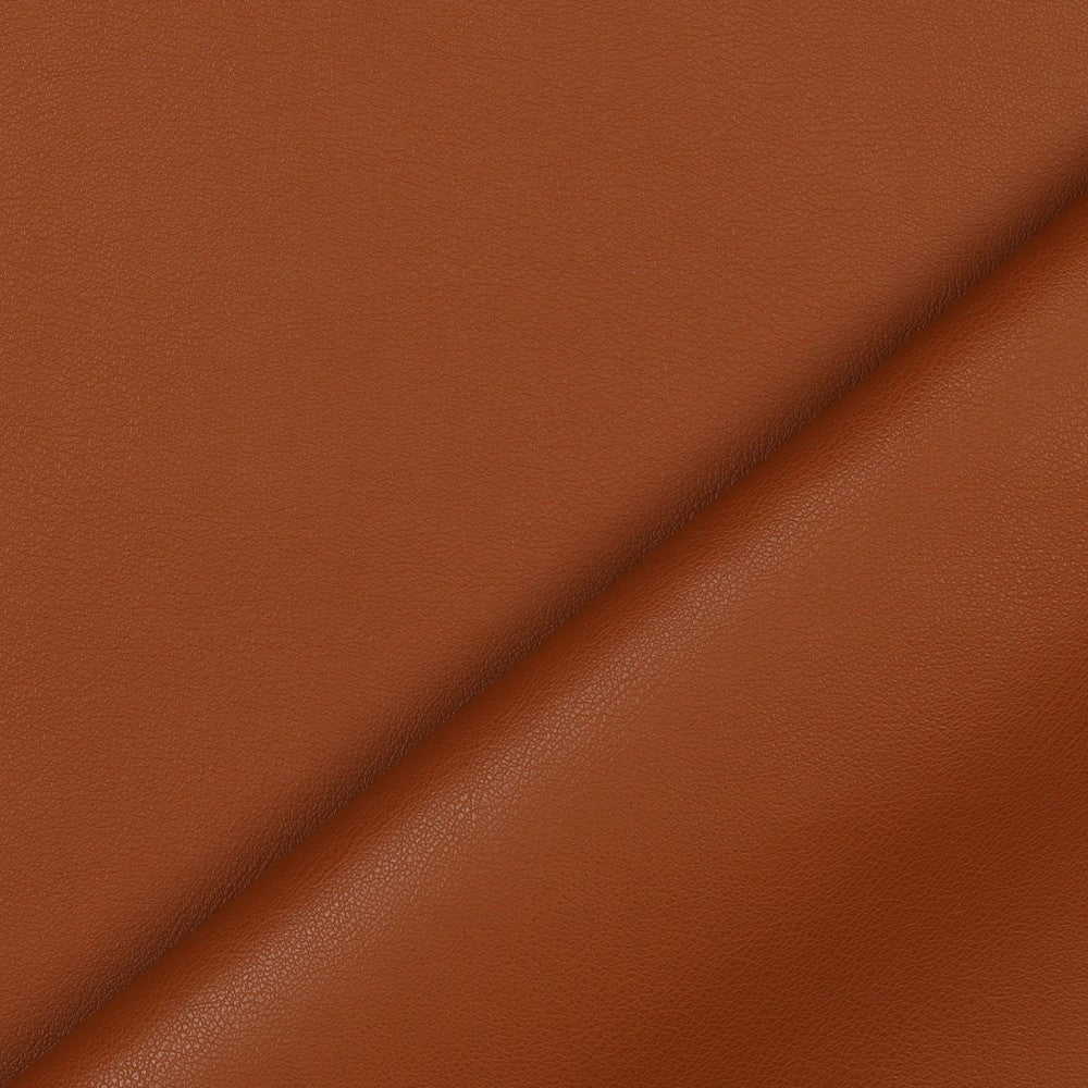 Cuir synthétique - brun orangé 325 g/m²