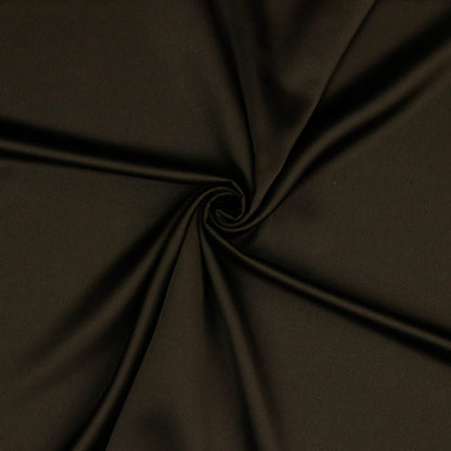 Tissu en soie artificielle marron chocolat 140 g/m²