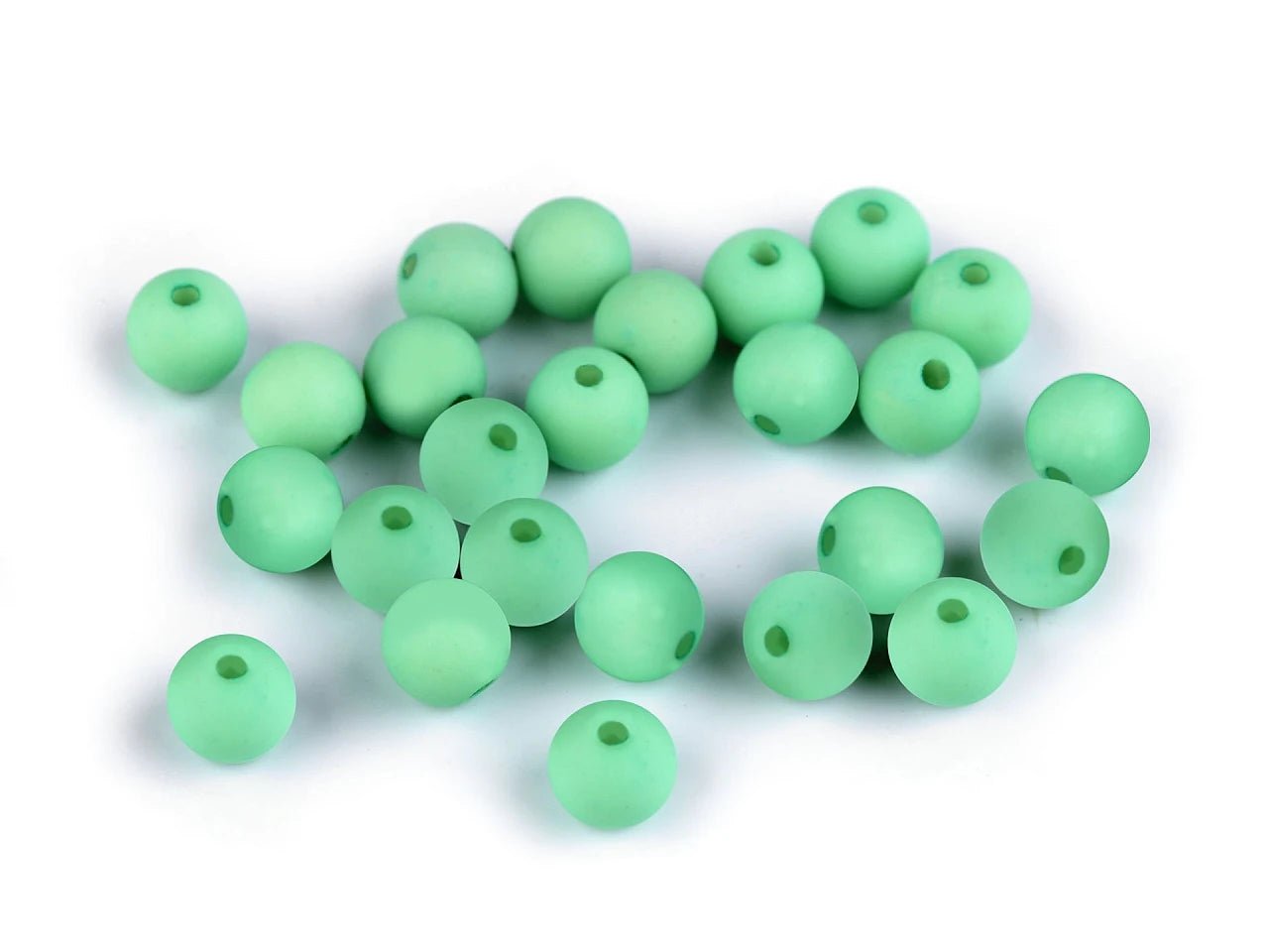 Perles acryliques mates Ø8 mm, 25 pièces | tons variés