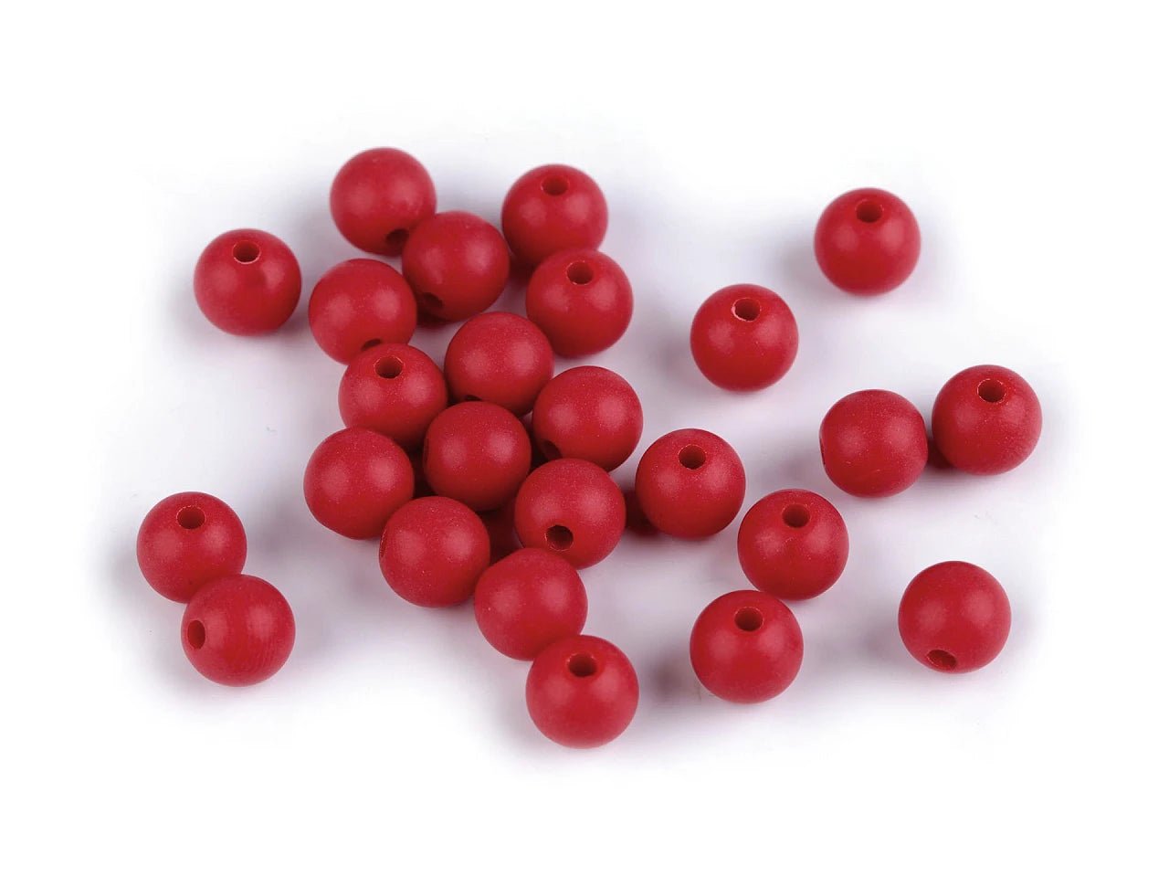 Perles acryliques mates Ø8 mm 25 pièces | tons assortis