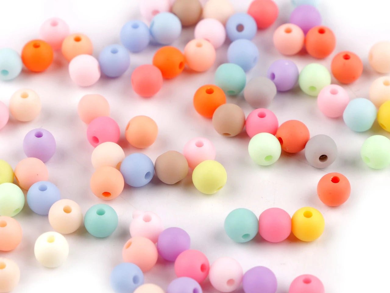 Perles en plastique mates Ø6 mm|20g