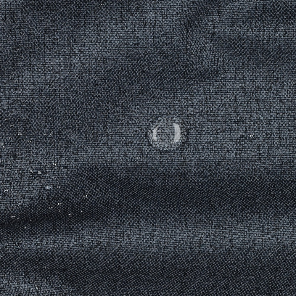 Tissu d'ameublement imperméable - chiné bleu foncé 220 g/m²