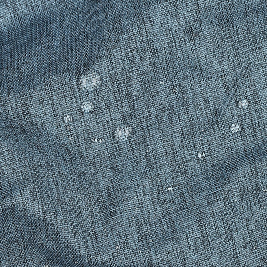 Tissu d’ameublement imperméable - bleu chiné 220 g/m²