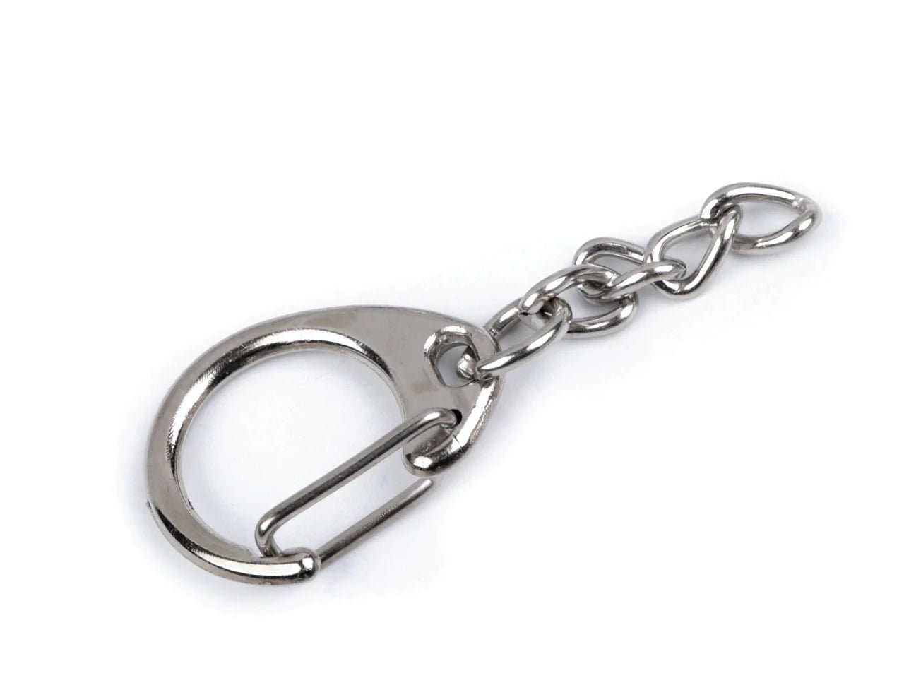 Porte-clés clip en métal, 18x48 mm (lot de 5)