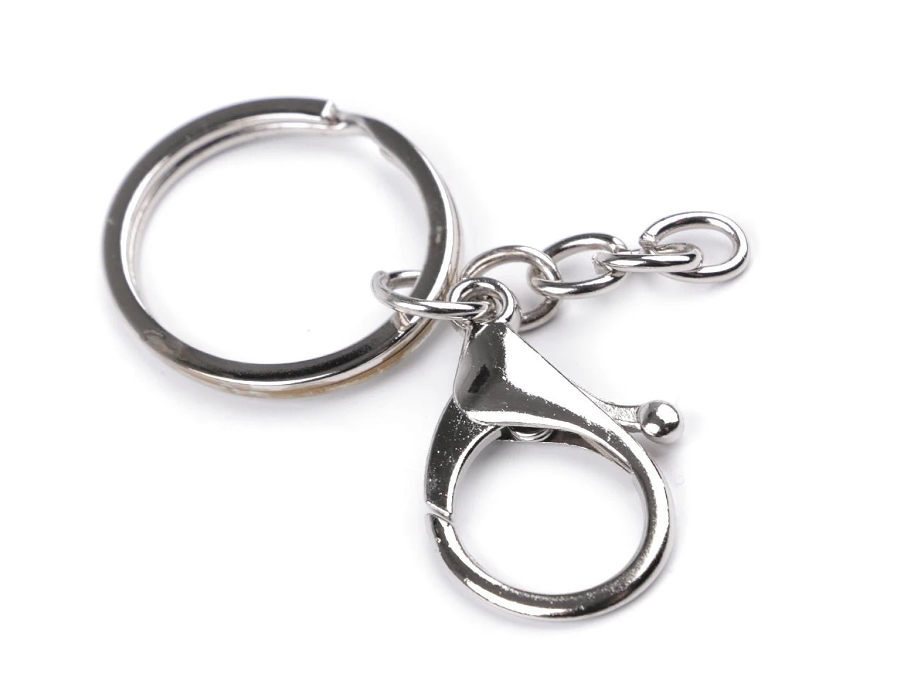 Porte-clés clip en métal, 23 x 33 mm (lot de 2)