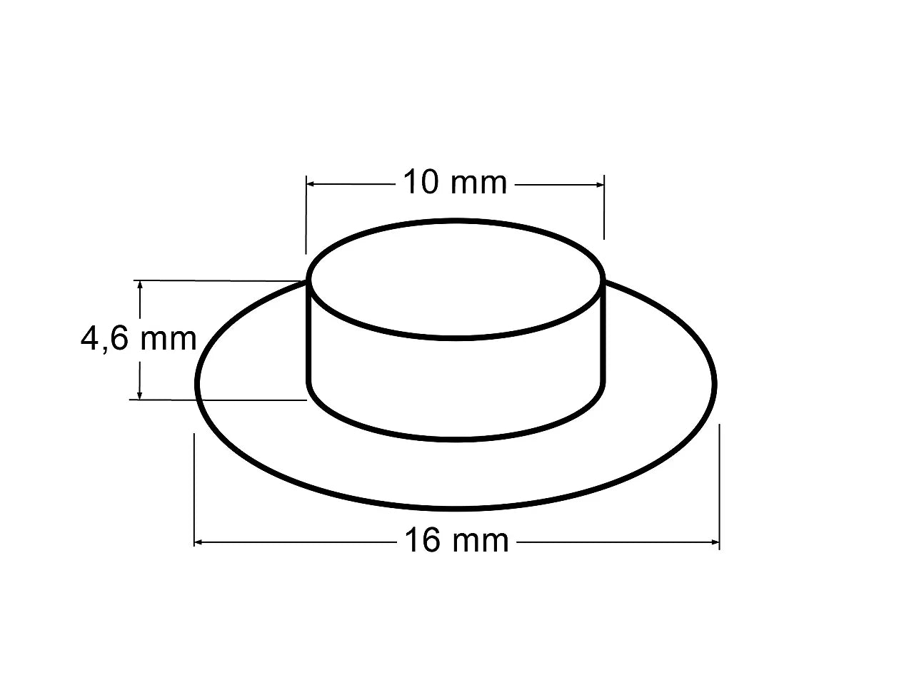 Anneaux métalliques, œillets 10 mm |10 pcs | de différentes teintes
