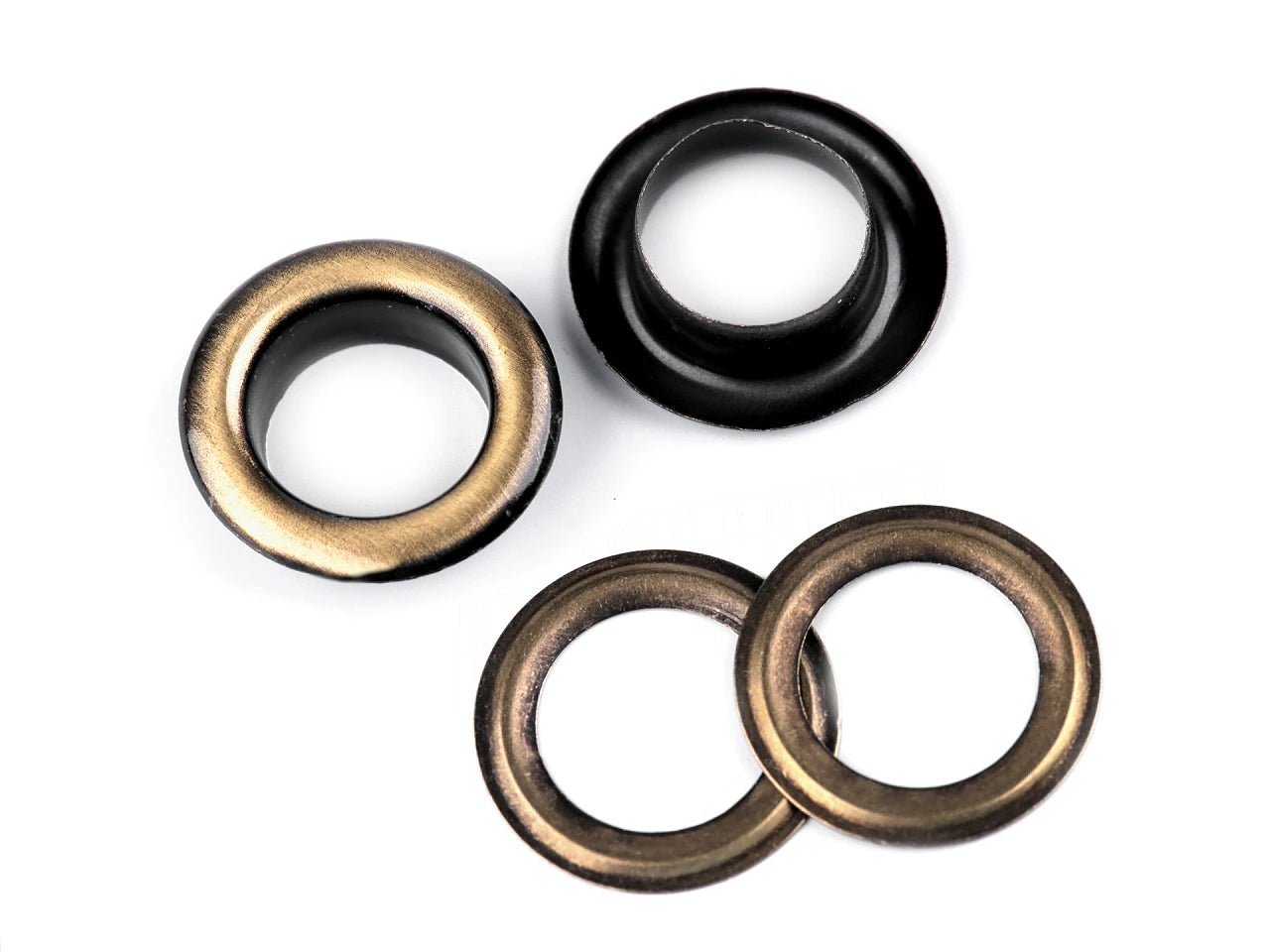 Anneaux métalliques, œillets 10 mm |10 pcs | tons assortis