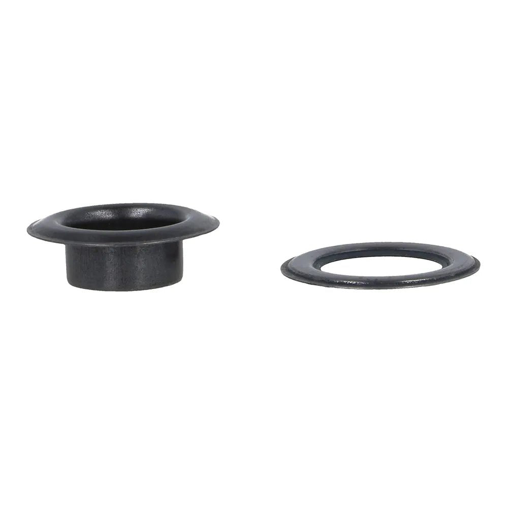 Anneaux métalliques, œillets 14 mm (10 pièces) Milward - noirs