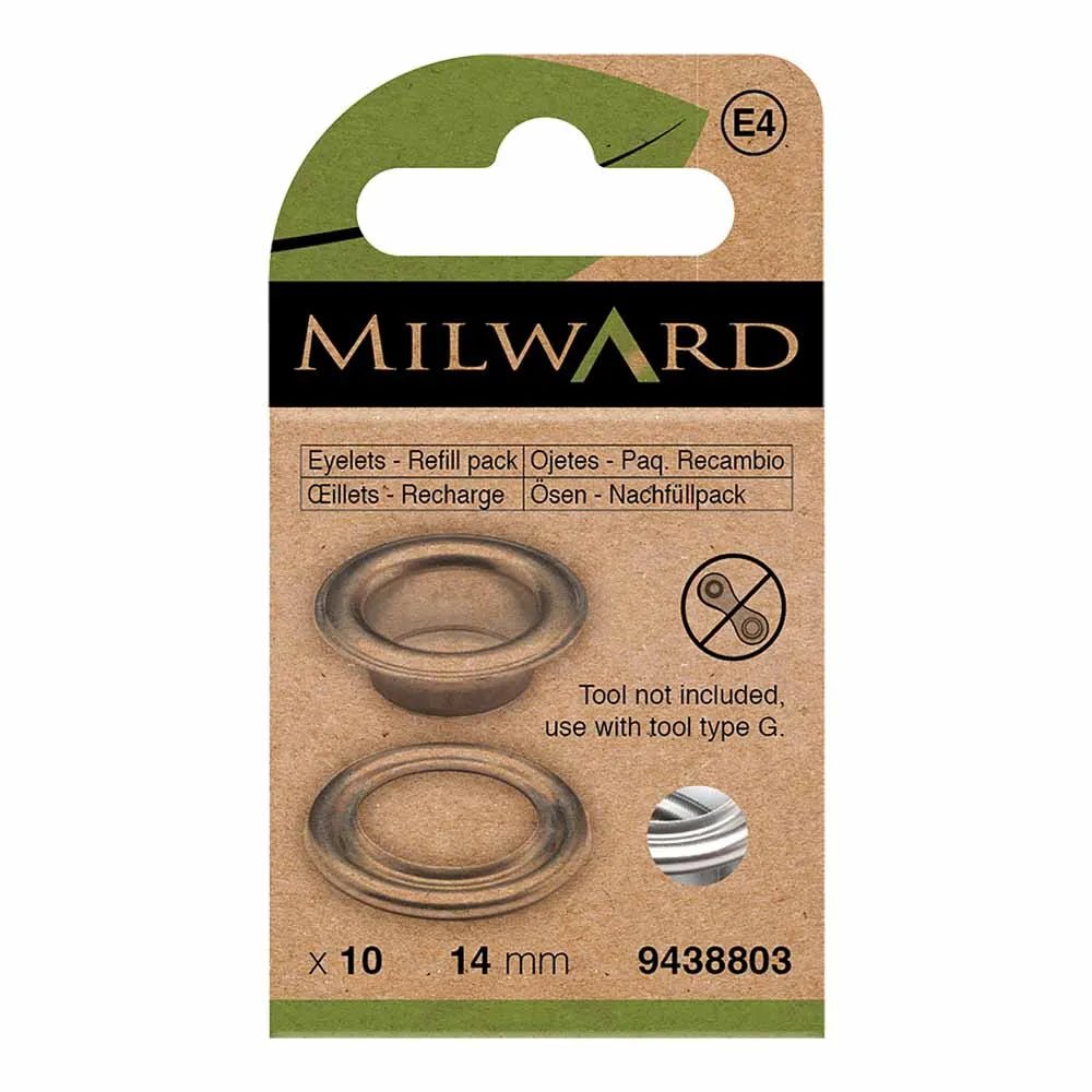alt
Anneaux métalliques, œillets 14 mm (10 pièces) Milward - argenté