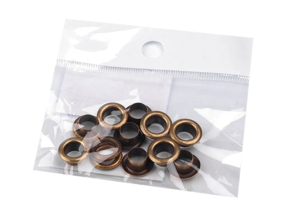 Anneaux métalliques, œillets 6 mm |100 pièces| de différentes teintes