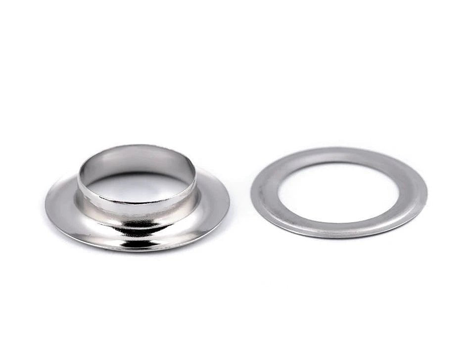 Image de bagues métalliques Luversi, diamètre intérieur Ø12 mm / extérieur Ø21 mm |10 pièces | teintes variées – disponible chez Šarlotes audumi