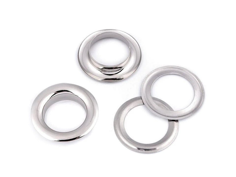 Image avec anneaux métalliques, Luversi diamètre intérieur Ø12 mm / diamètre extérieur Ø21 mm |10 pièces| de différentes teintes – disponible chez Šarlotes audumi