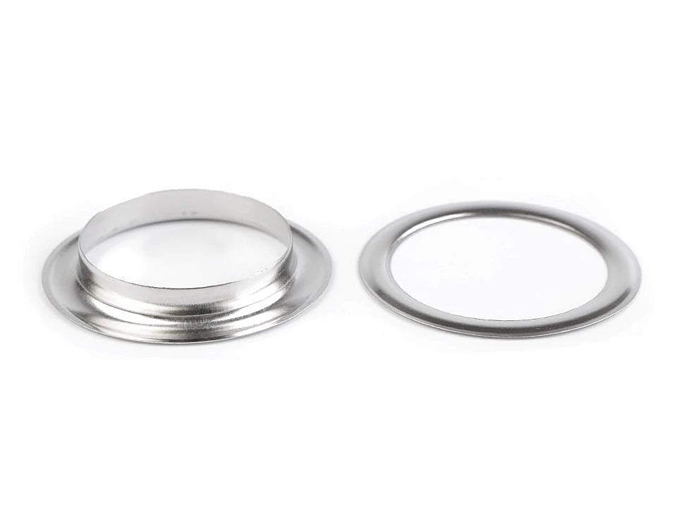 Image de bagues métalliques, Luversi, diamètre intérieur Ø35 mm | 10 pièces | teintes assorties – disponible chez Šarlotes audumi