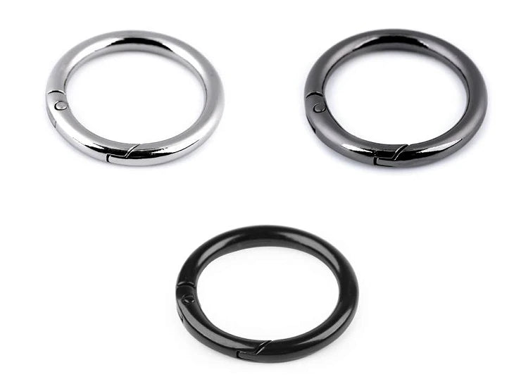 Metal carabiner, key ring | Ø34 mm| assorted colors