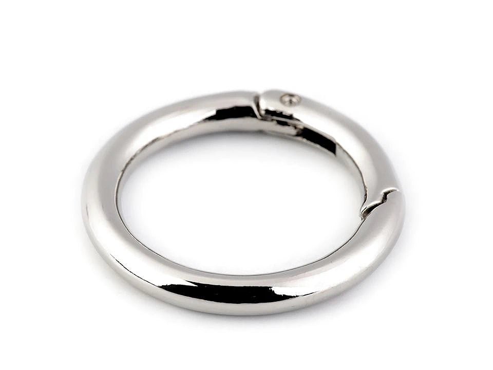 Metal carabiner, key ring | Ø34 mm| assorted colors