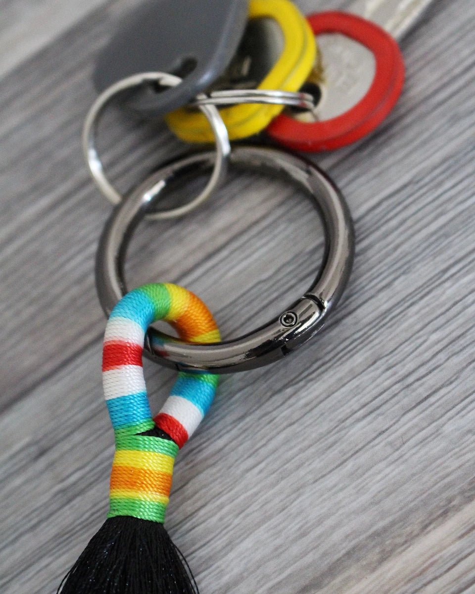 Metal carabiner, key ring | Ø34 mm| assorted colors