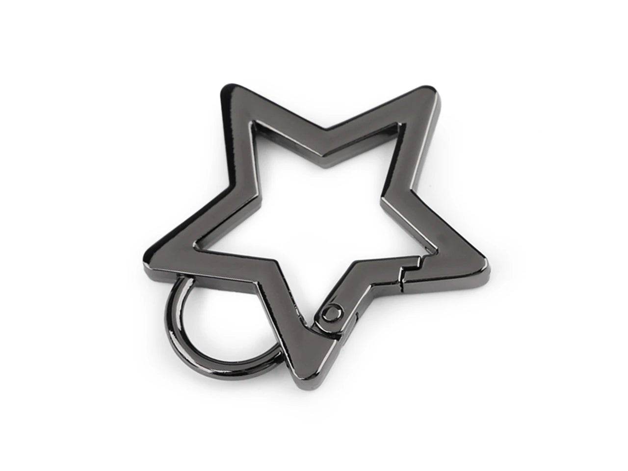 Image avec mousqueton en métal en forme d’étoile – 12 mm | de différentes teintes – disponible chez Šarlotes audumi