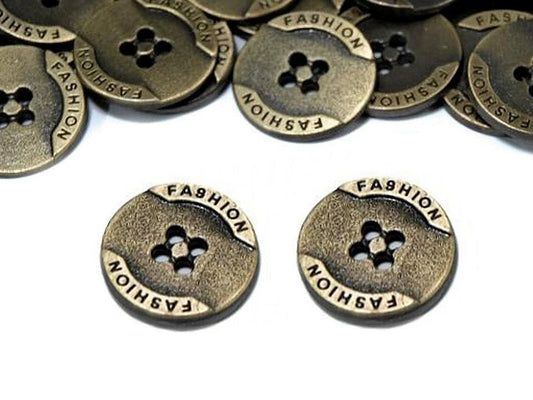 Boutons métalliques 20 mm - mode
