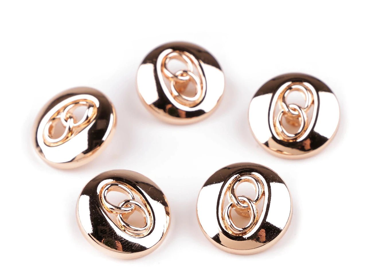 Boutons métalliques | design élégant | 18 mm