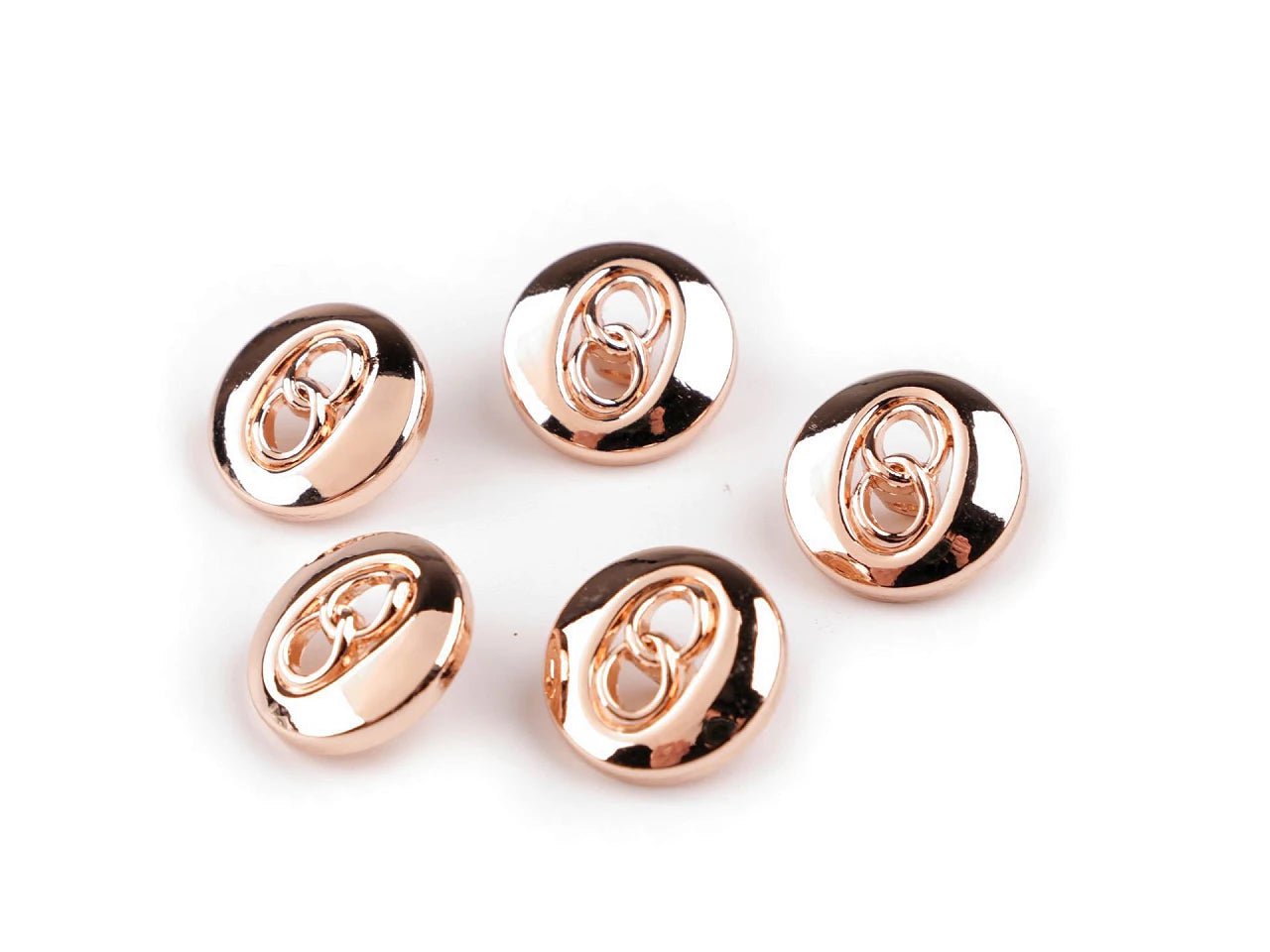 Boutons en métal | design élégant | 18 mm