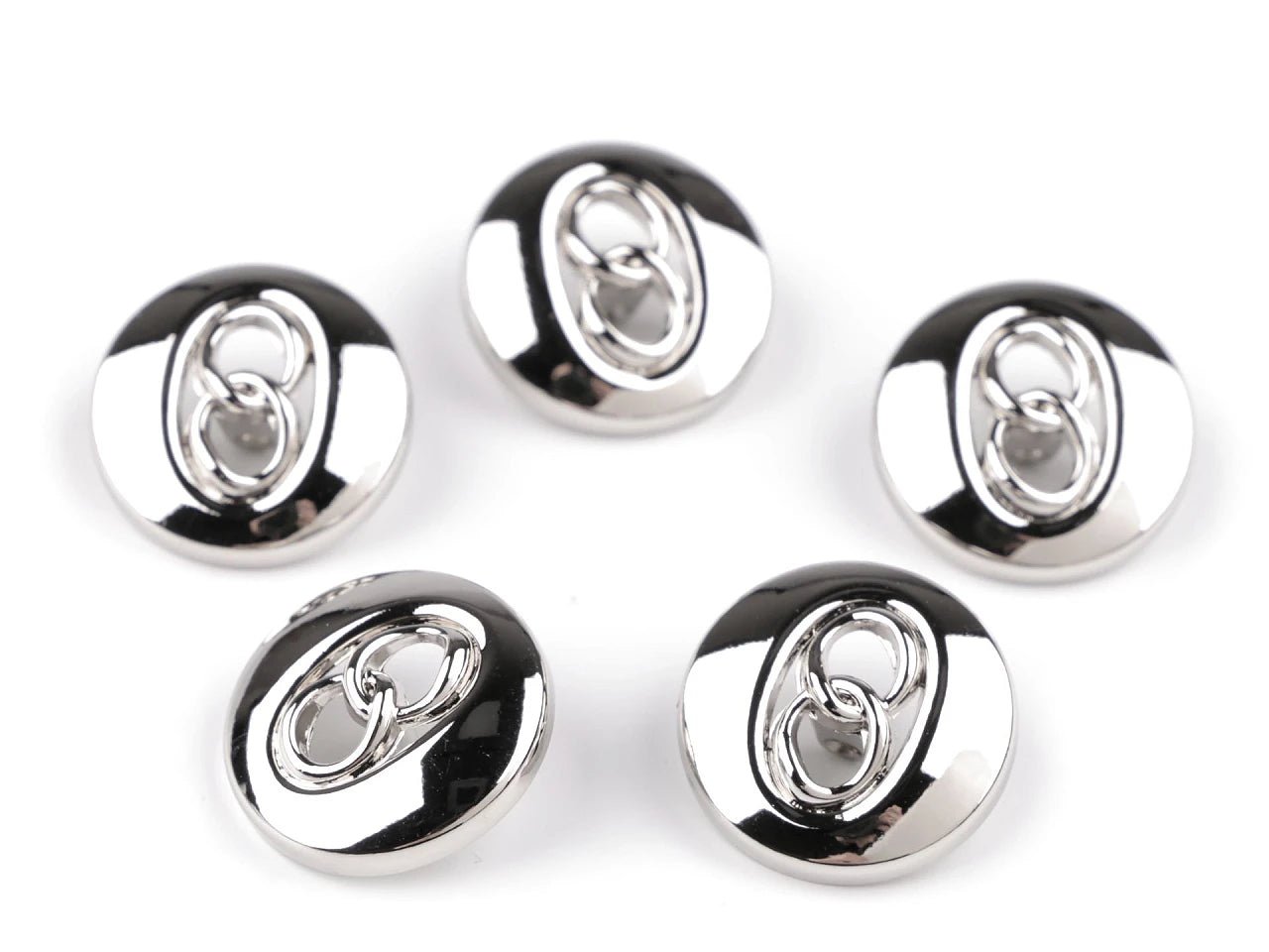 Boutons en métal | design élégant | 18 mm