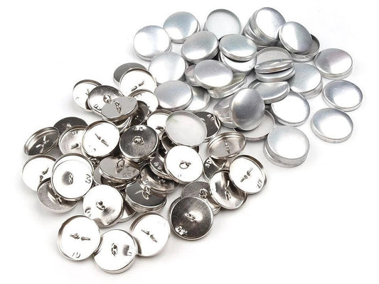 Boutons métalliques à recouvrir soi-même | 25 mm