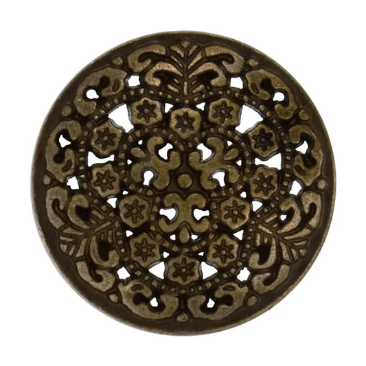 Boutons métalliques sur pied 17,4 mm - de style antique