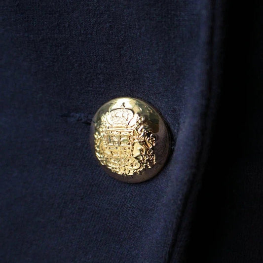 Bouton métallique à pied 20 mm - doré