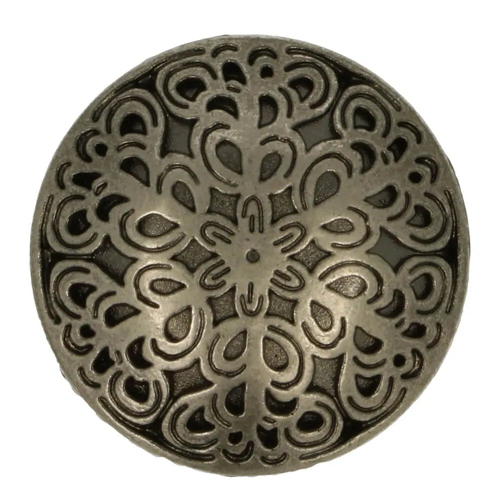 Metal buttons on a shank 25 mm - antique metal