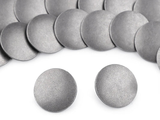 Boutons métalliques à queue 25 mm - métal