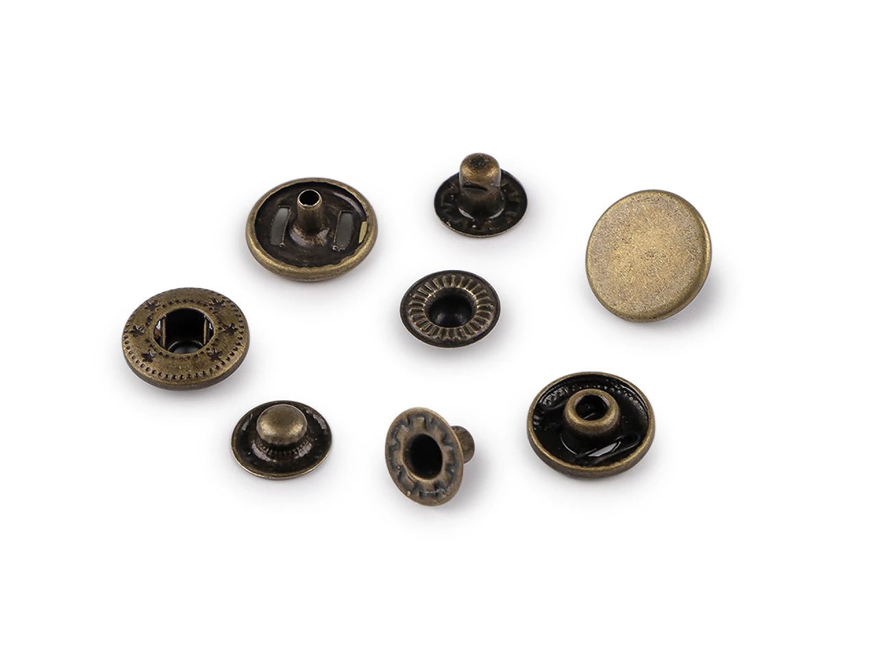 Bild mit Metall-Druckknöpfen Ø15 mm (Edelstahl)|50 Stk. – erhältlich bei Šarlotes audumi