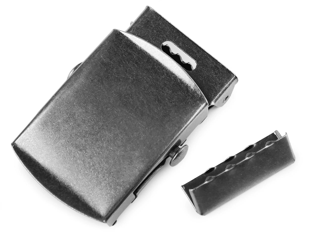 Image avec boucle métallique pour ceinture avec embout final – 30 mm|en plusieurs tons – disponible chez Šarlotes audumi