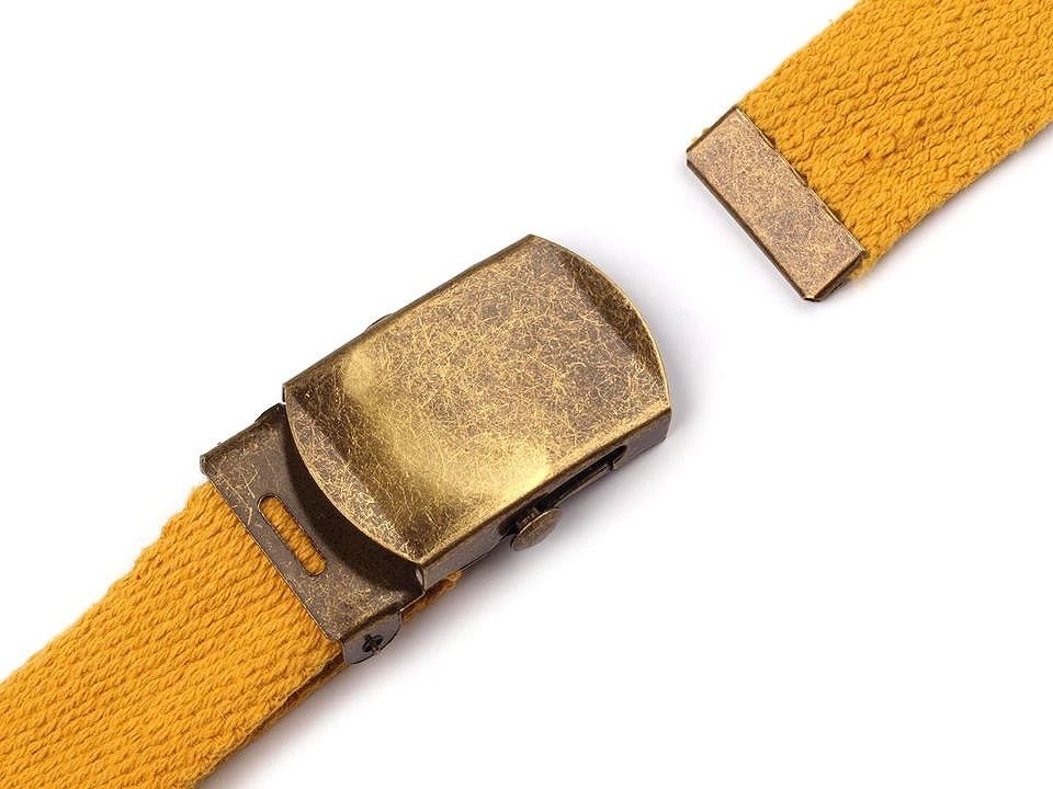 Image avec boucle de ceinture en métal à extrémité fermée – 30 mm | tons variés – disponible chez Šarlotes audumi