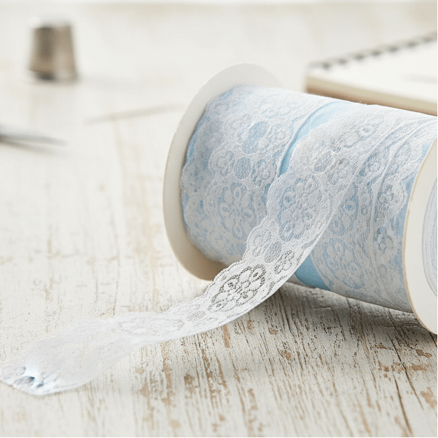 Image avec dentelle - 5 cm blanche – disponible chez Šarlotes audumi