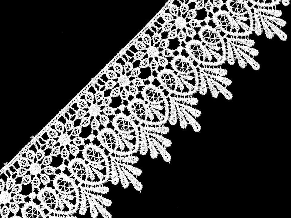 Dentelle 7 cm - blanche – disponible chez Šarlotes audumi