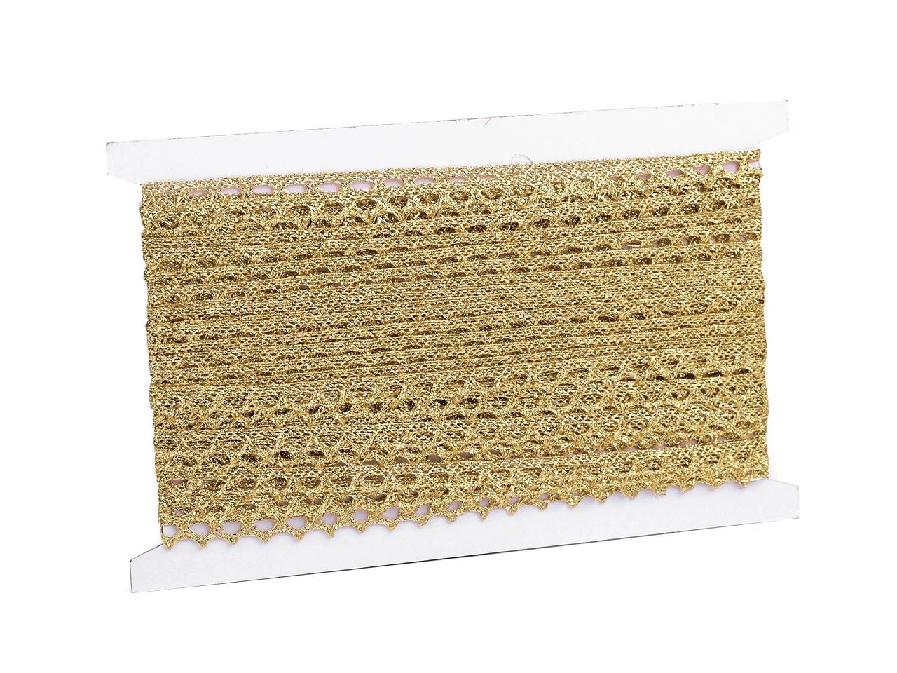 Image avec dentelle dorée 1 cm – disponible chez Šarlotes audumi