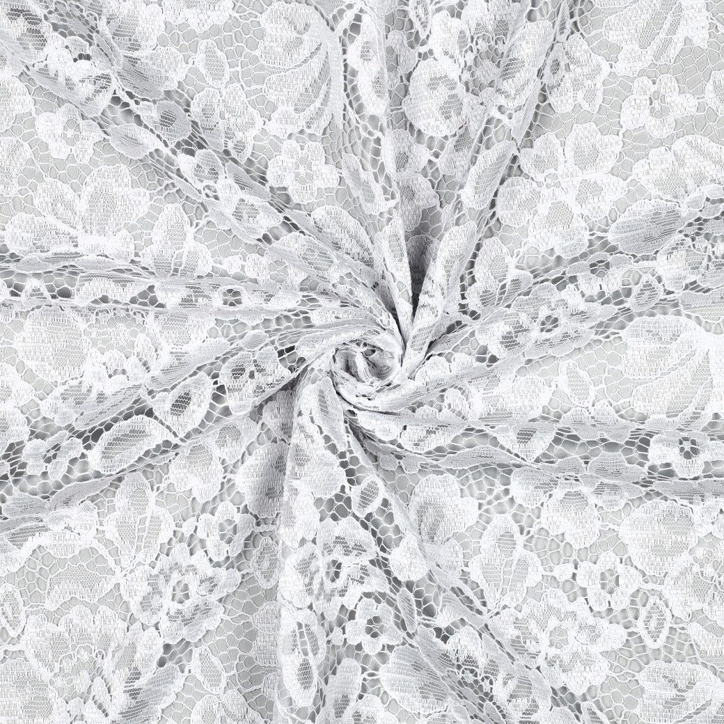 Image de tissu en dentelle blanc – disponible en ligne chez Šarlotes audumi