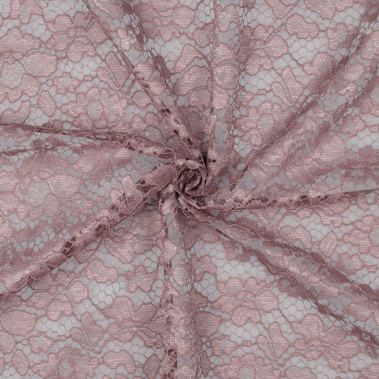 Image de tissu en dentelle - lilas fumé 130 g/m² – disponible chez Šarlotes audumi