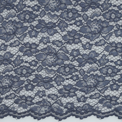Image of lace fabric - denim blue 130 g/m² – available at Šarlotes audumi