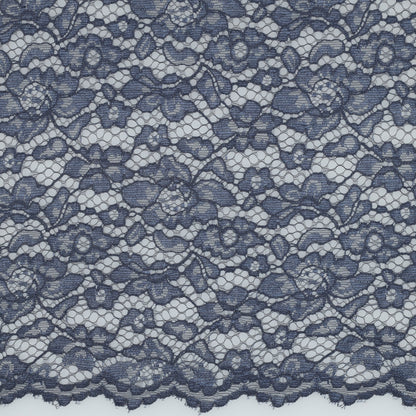 Image of lace fabric - denim blue 130 g/m² – available at Šarlotes audumi