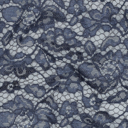 Image of lace fabric - denim blue 130 g/m² – available at Charlotte’s fabrics