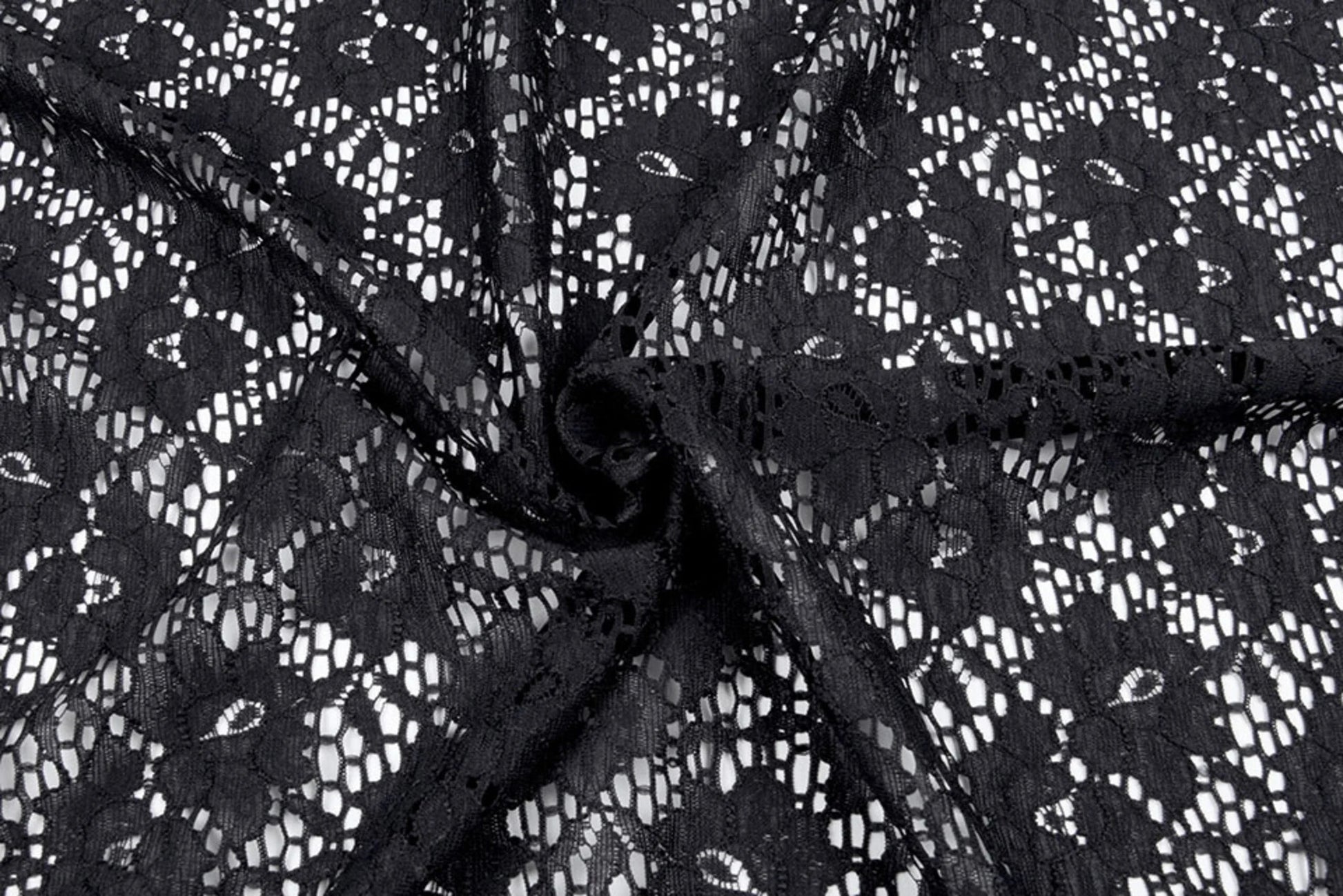 Image with lace fabric - black 115 g/m² – available at Charlotte Fabrics