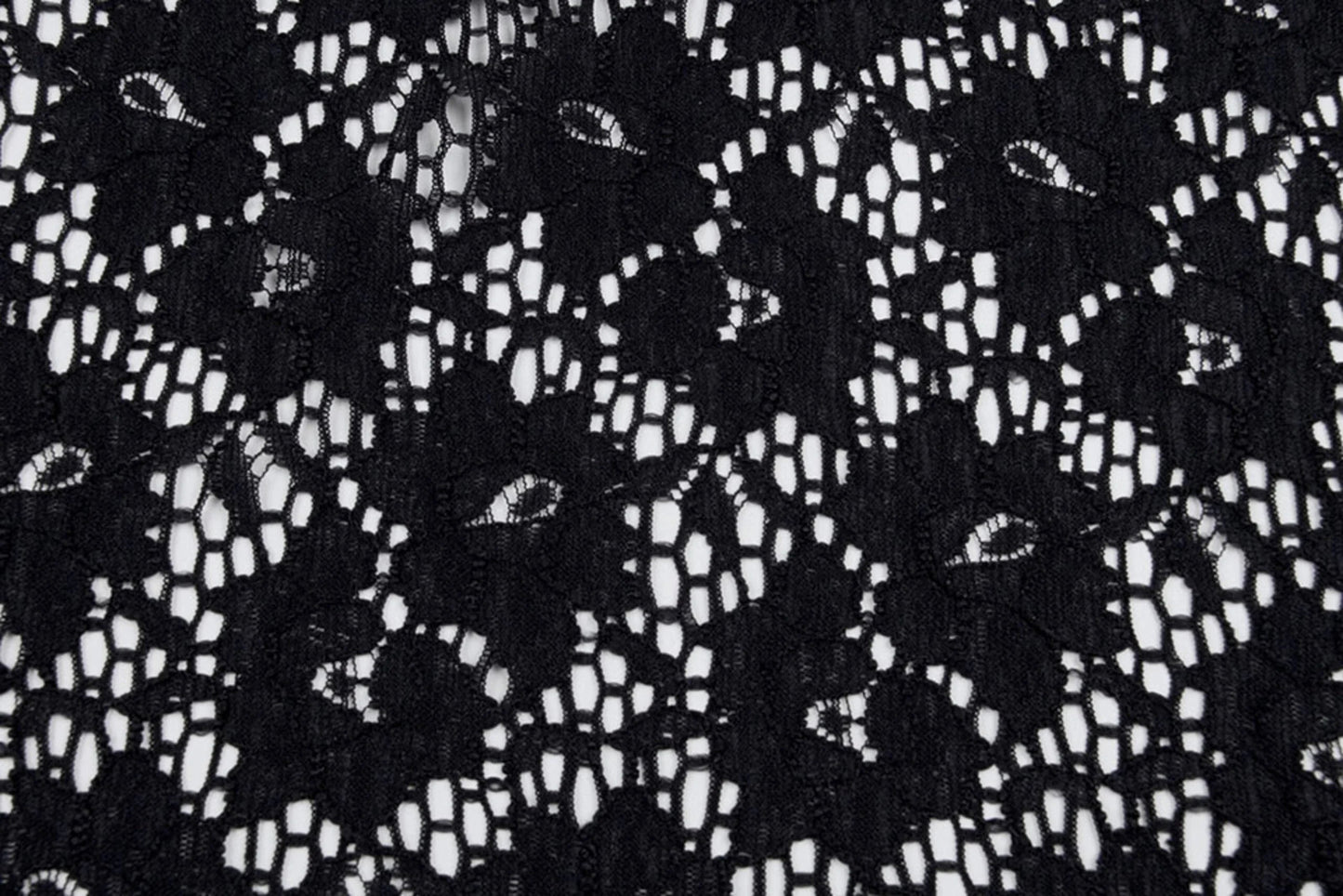 Image with lace fabric - black 115 g/m² – available at Šarlotes audumi