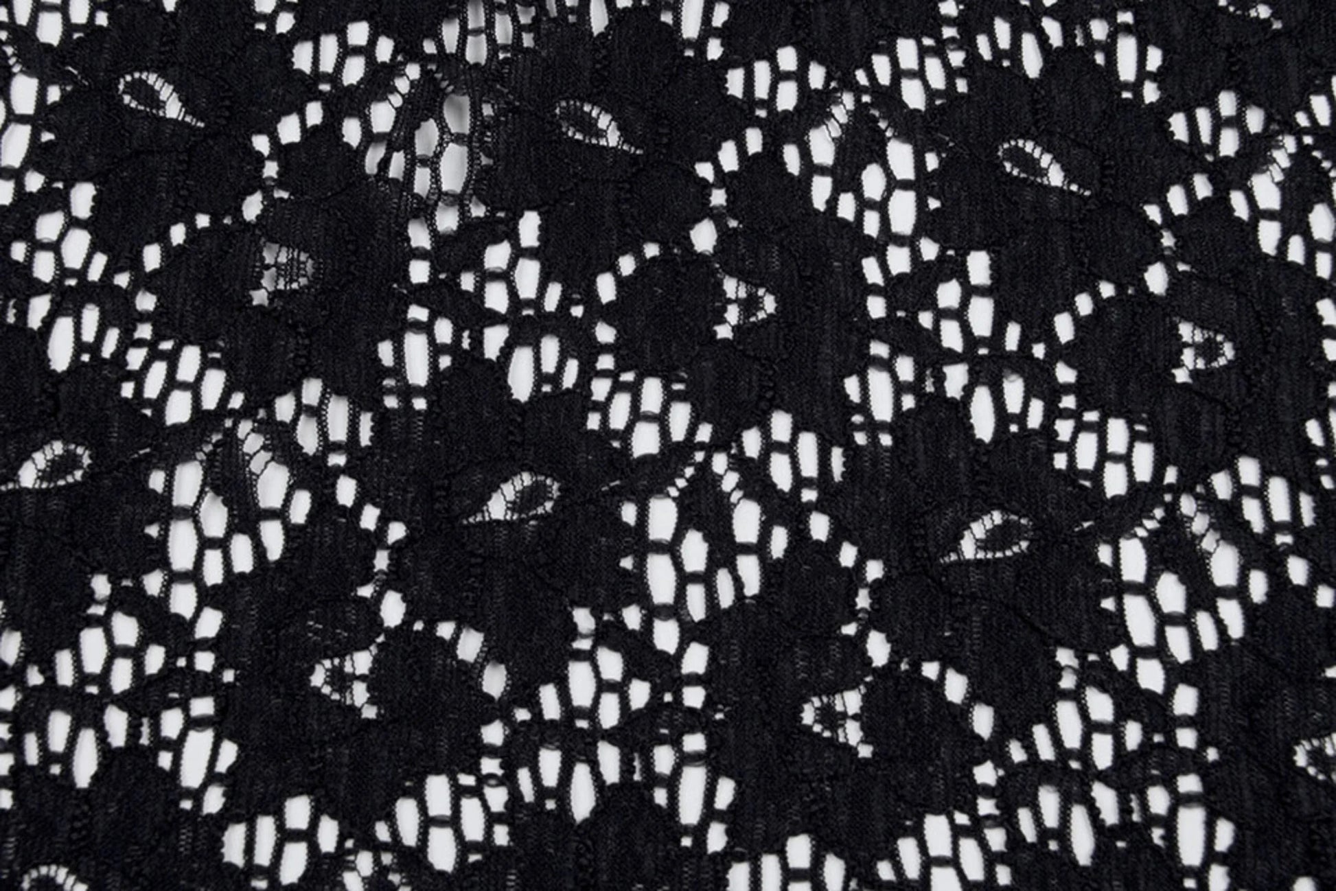 Image with lace fabric - black 115 g/m² – available at Šarlotes audumi