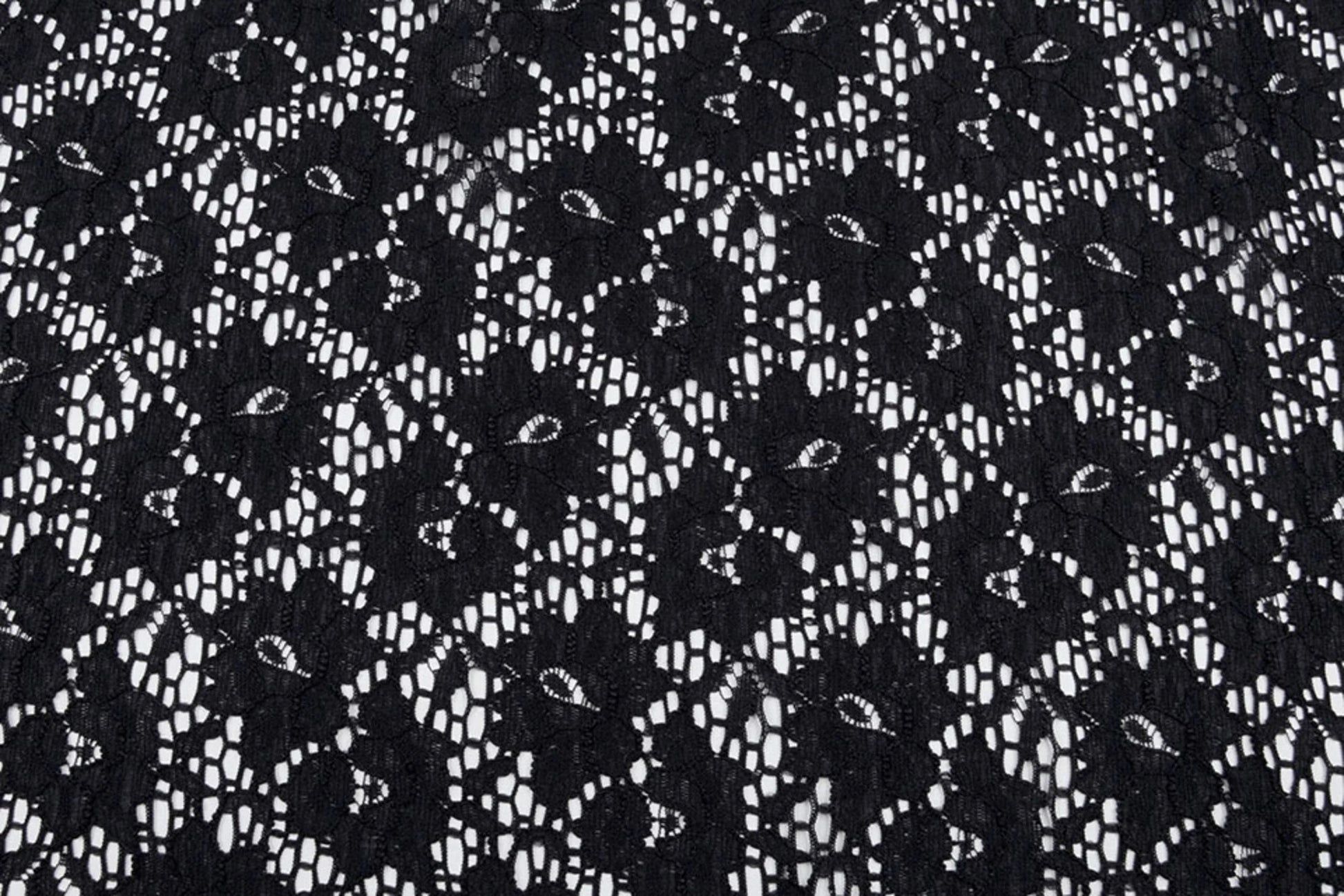Image with lace fabric - black 115 g/m² – available at Šarlotes audumi