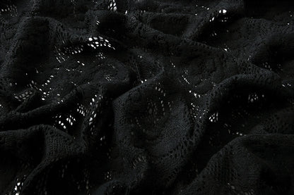 Lace fabric - black 220 g/m²