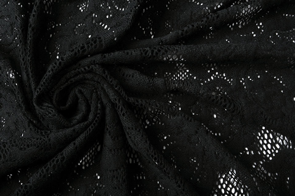 lace fabric - black 220 g/m²