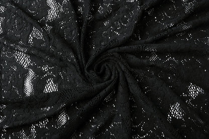 Lace fabric - black 220 g/m²