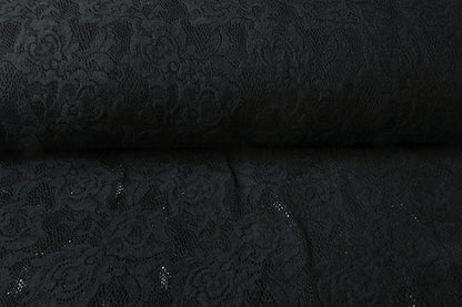Lace fabric - black 220 g/m²