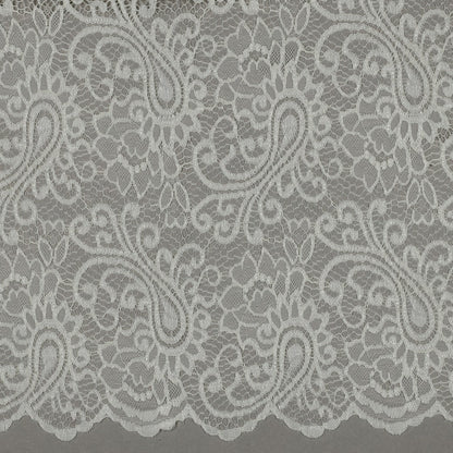 Image de tissu en dentelle - blanc chaud 130 g/m² – disponible chez Šarlotes audumi